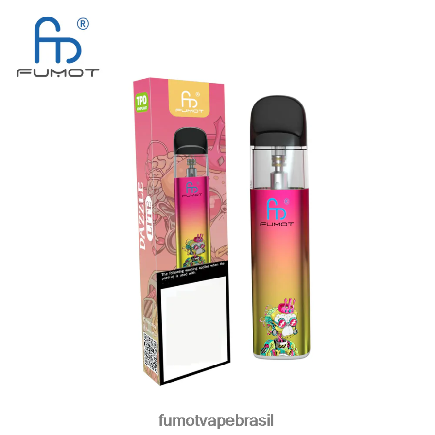 Fumot Vape Brasil | verde-roxo R2X2R6551 Kit vape vazio compatível com tpd (1 peça) Fumot Dazzle Lite