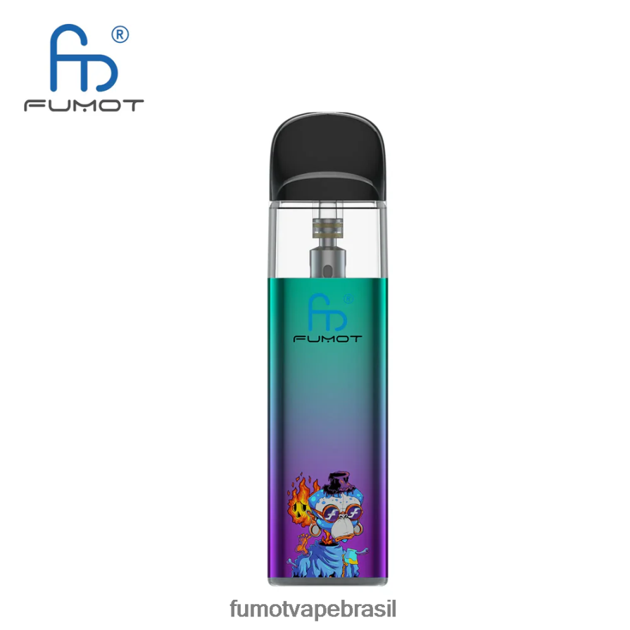 Fumot Vape Brasil | verde-roxo R2X2R6551 Kit vape vazio compatível com tpd (1 peça) Fumot Dazzle Lite