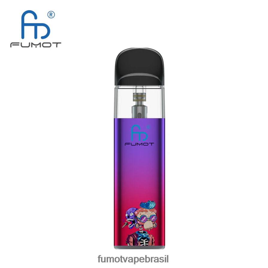 Fumot Vape Brasil | verde-roxo R2X2R6551 Kit vape vazio compatível com tpd (1 peça) Fumot Dazzle Lite