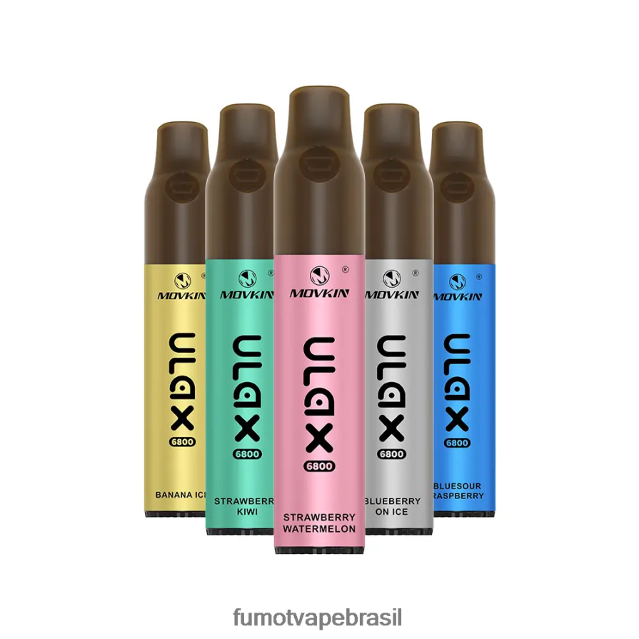 Fumot Flavors | kiwi morango R2X2R6328 Vaporizador descartável 6800, bobina de cerâmica - 8ml (1 peça) Fumot Movkin Ulax