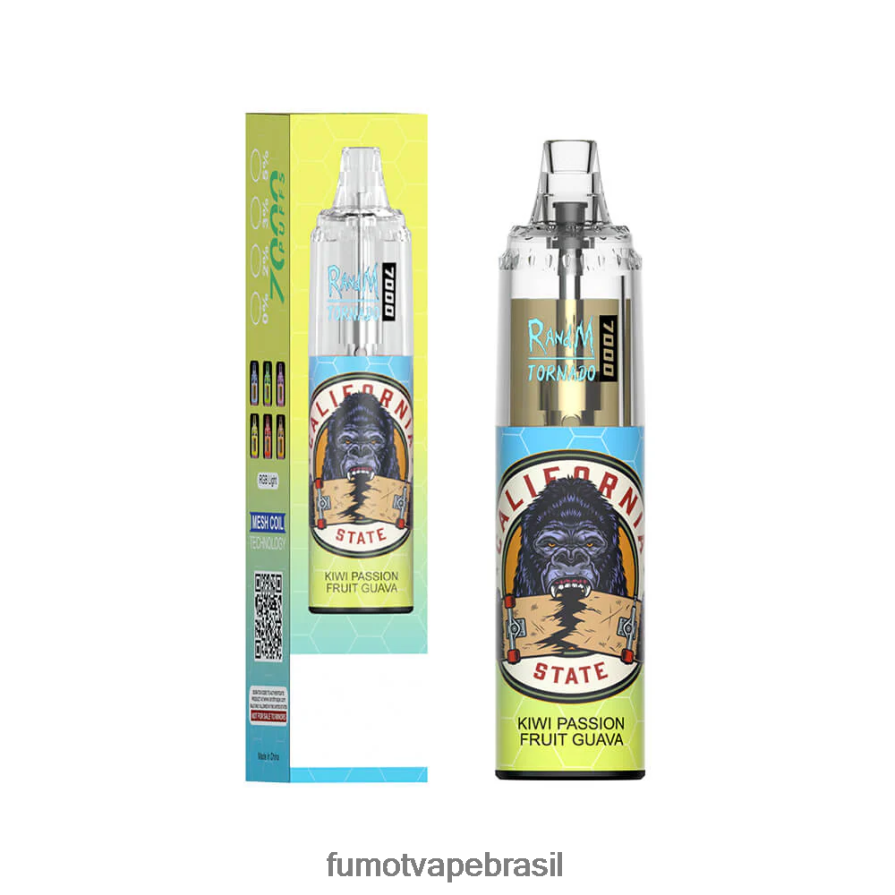 Fumot Disposable Vape | kiwi maracujá goiaba R2X2R680 Caneta vape descartável 7000 - 14ml (1 peça) Fumot Tornado