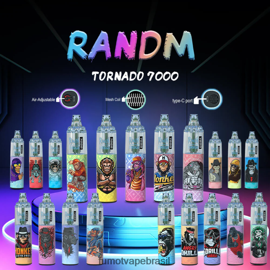 Fumot Flavors | gelo de pêssego R2X2R688 Caneta vape descartável 14ml (1 peça) 7000 Fumot Tornado