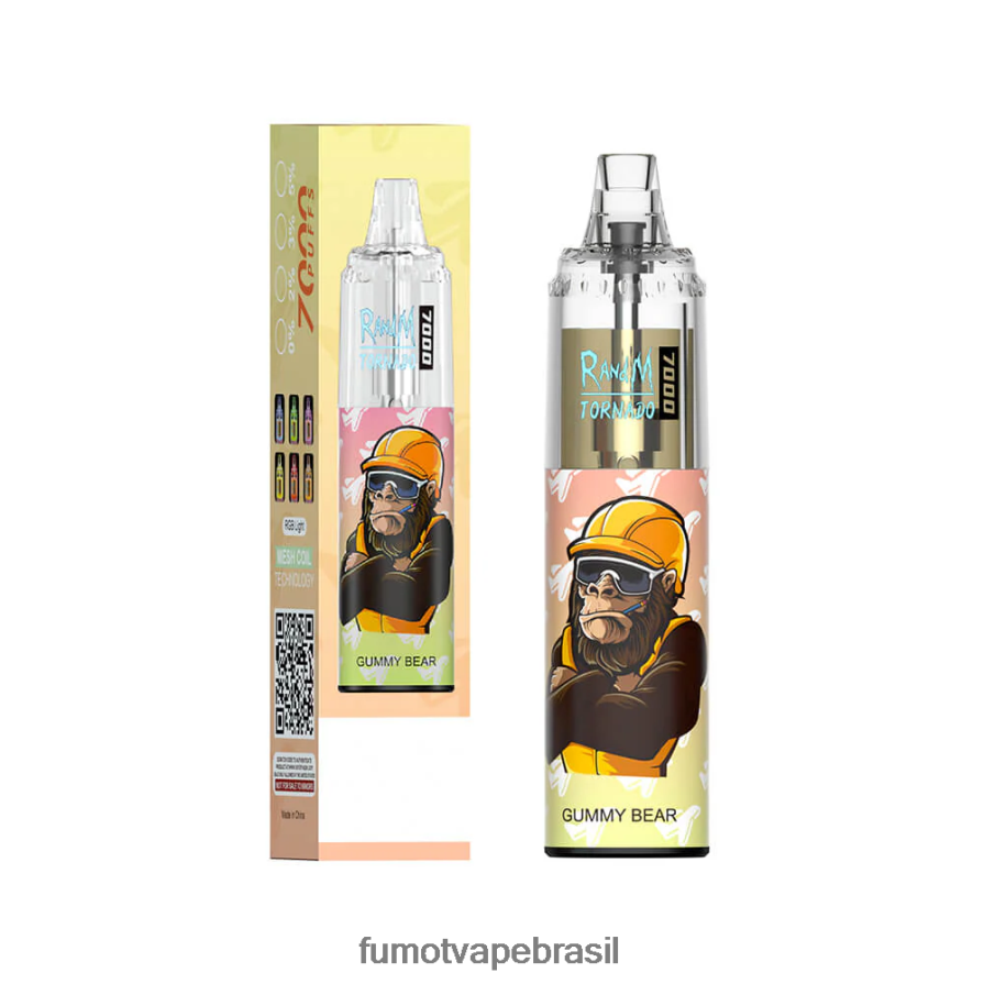 Fumot Flavors | ursinho de goma R2X2R678 Caneta vape descartável 7000 - 14ml (1 peça) Fumot Tornado